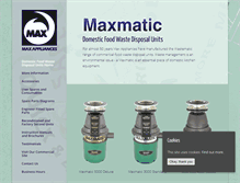 Tablet Screenshot of max-appliances.co.uk
